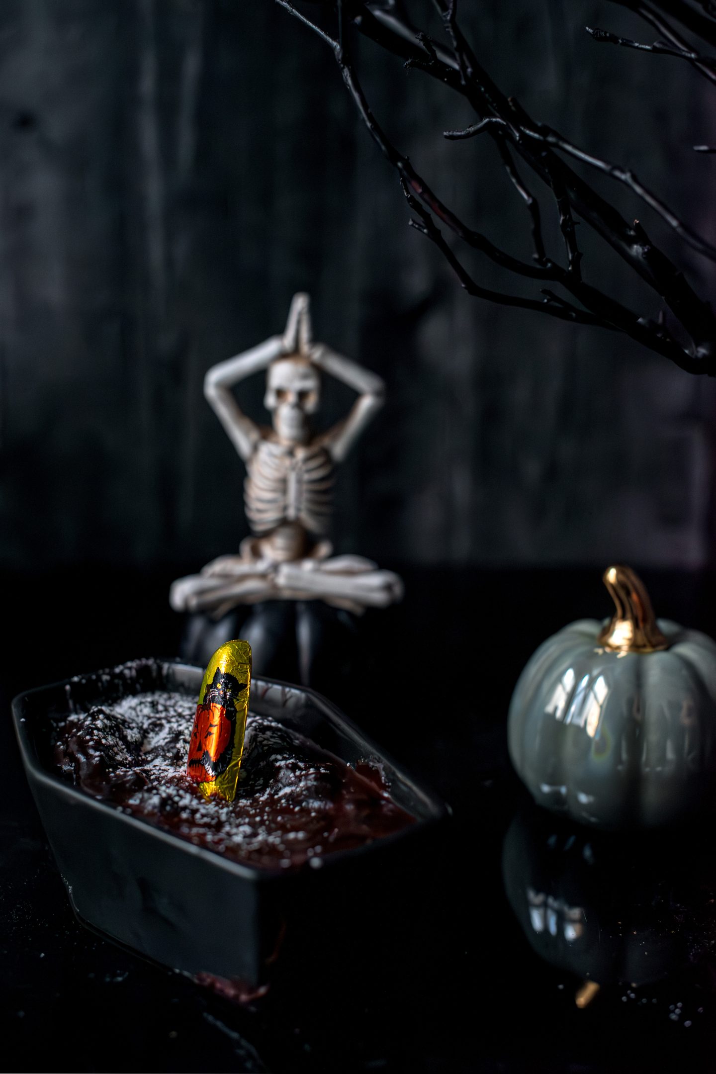 The Most Delicious Halloween Brownies with 3 Healthy Hacks Halloween Brownies. Tombstone Desserts.