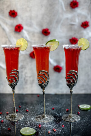 The Best 5-Ingredient Pomegranate Champagne Margarita