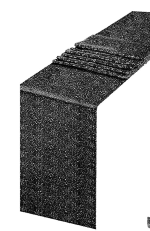 Black Sequin Tablerunner