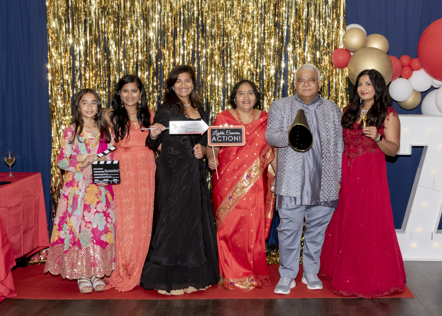 Bollywood Oscars Party. 75th Birthday Party. Indian Party. Bollywood Theme Party. Oscars Photobooth. 