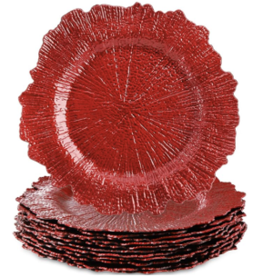 Red Charger Plates