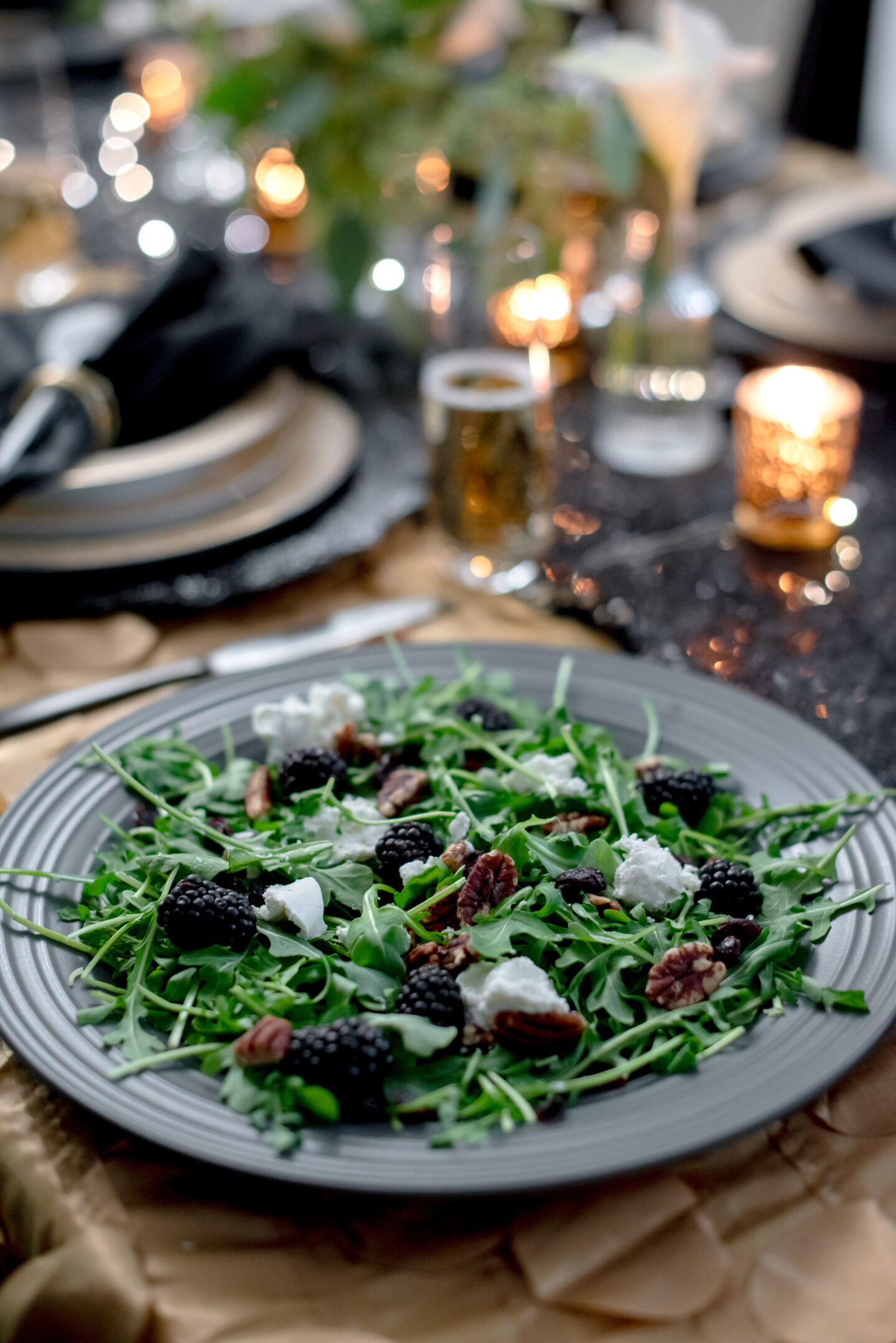 Unveiling 11 Stunning Black and Gold New Year's Eve Party Ideas: Dazzle into the New Year Black and Gold New Year's Eve Party Ideas. Blackberry Salad.
