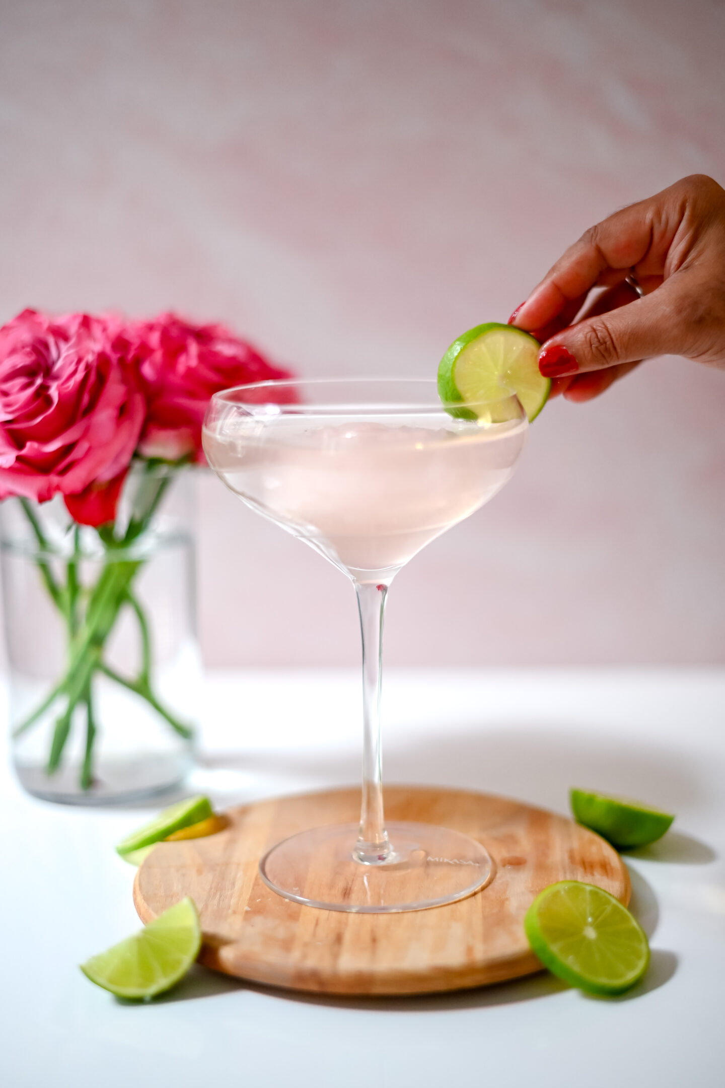 Cosmopolitan Recipe. Cosmopolitan Spritz Recipe. Mikasa Cheers Coupe Glasses.