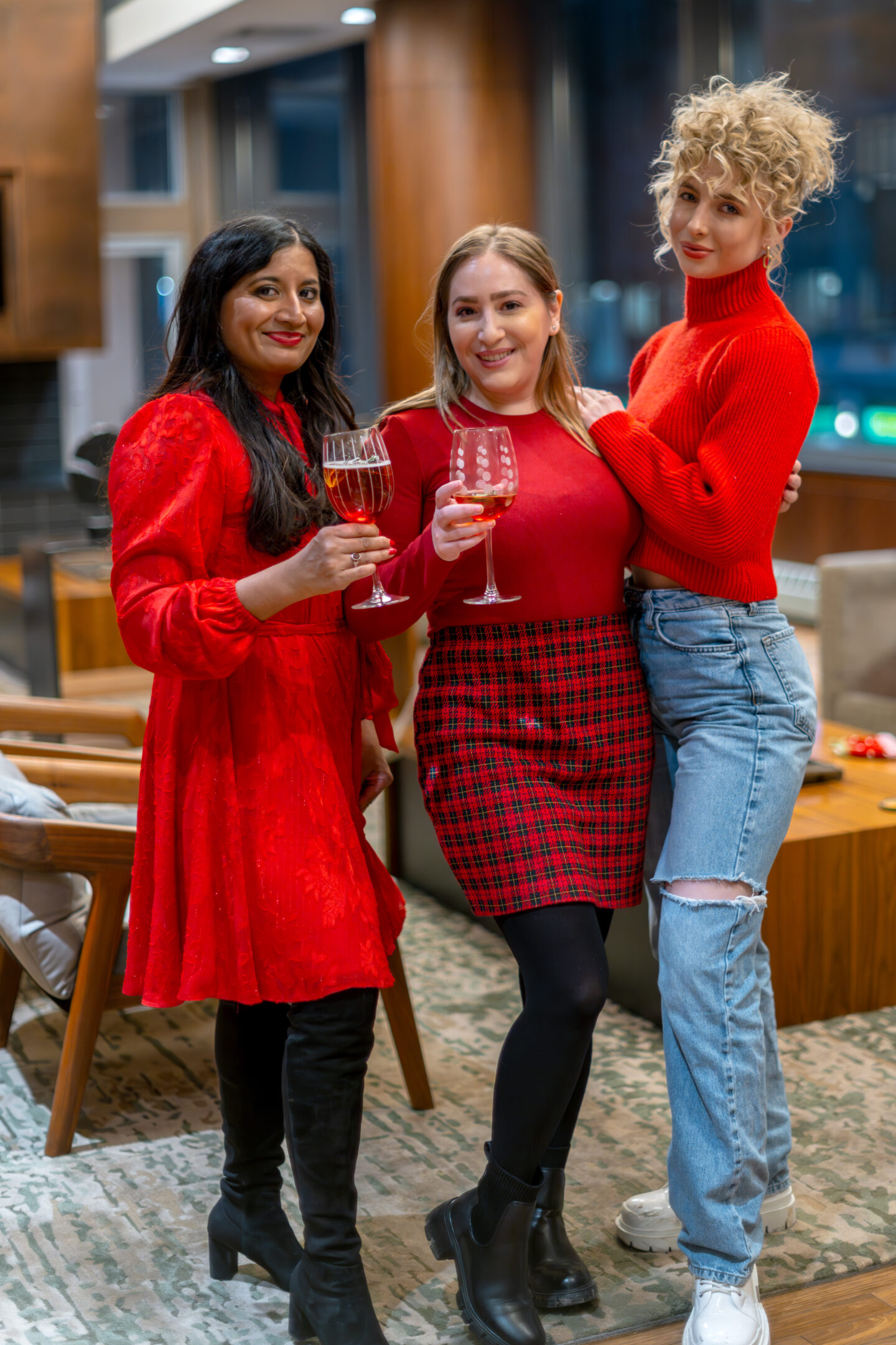 Red Galentine's Day Party Ideas. Ladies in Red. 