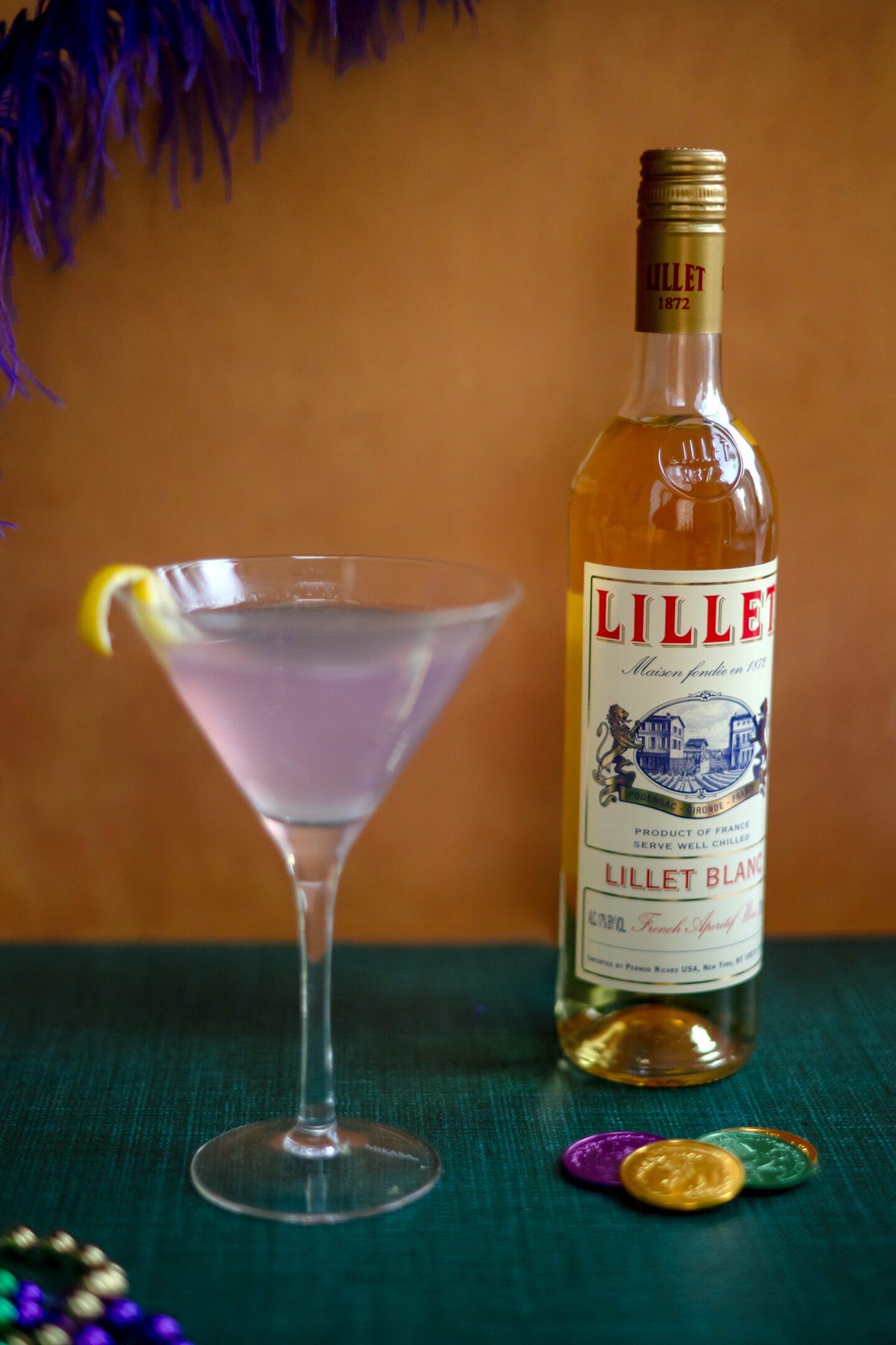 Crafting the Most Delicious 5 Ingredient Empress Gin Martini for Mardi Gras Empress Gin Martini. Mardi Gras Cocktail. Purple Cocktail.