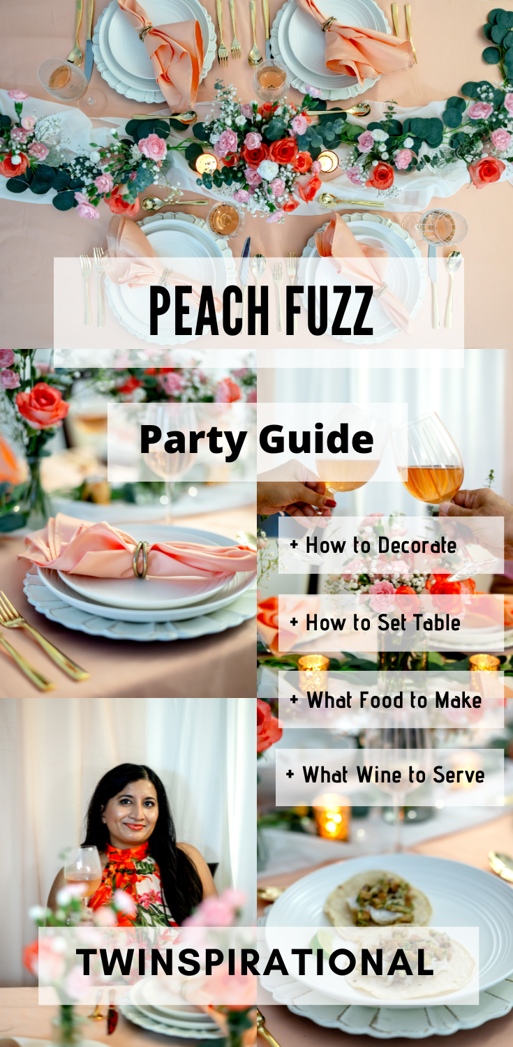 Pantone Peach Fuzz. Peach Dinner Party. Peach Recipes. 