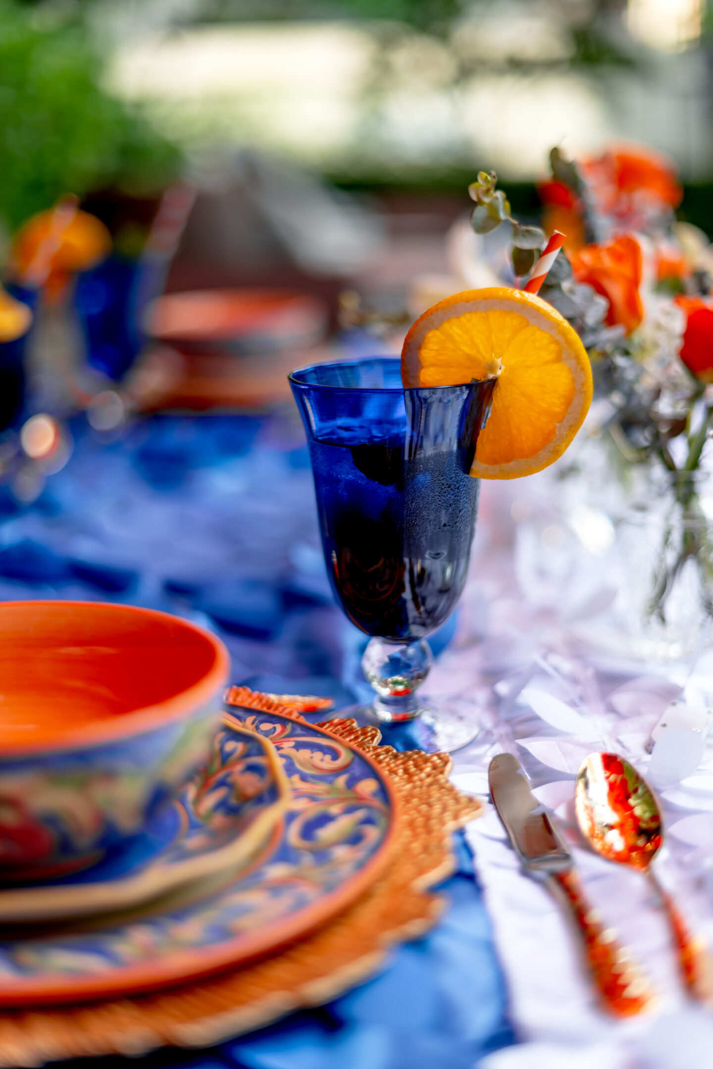 Amalfi Coast Themed Party. Pfaltzgraff Villa della Luna Collection.