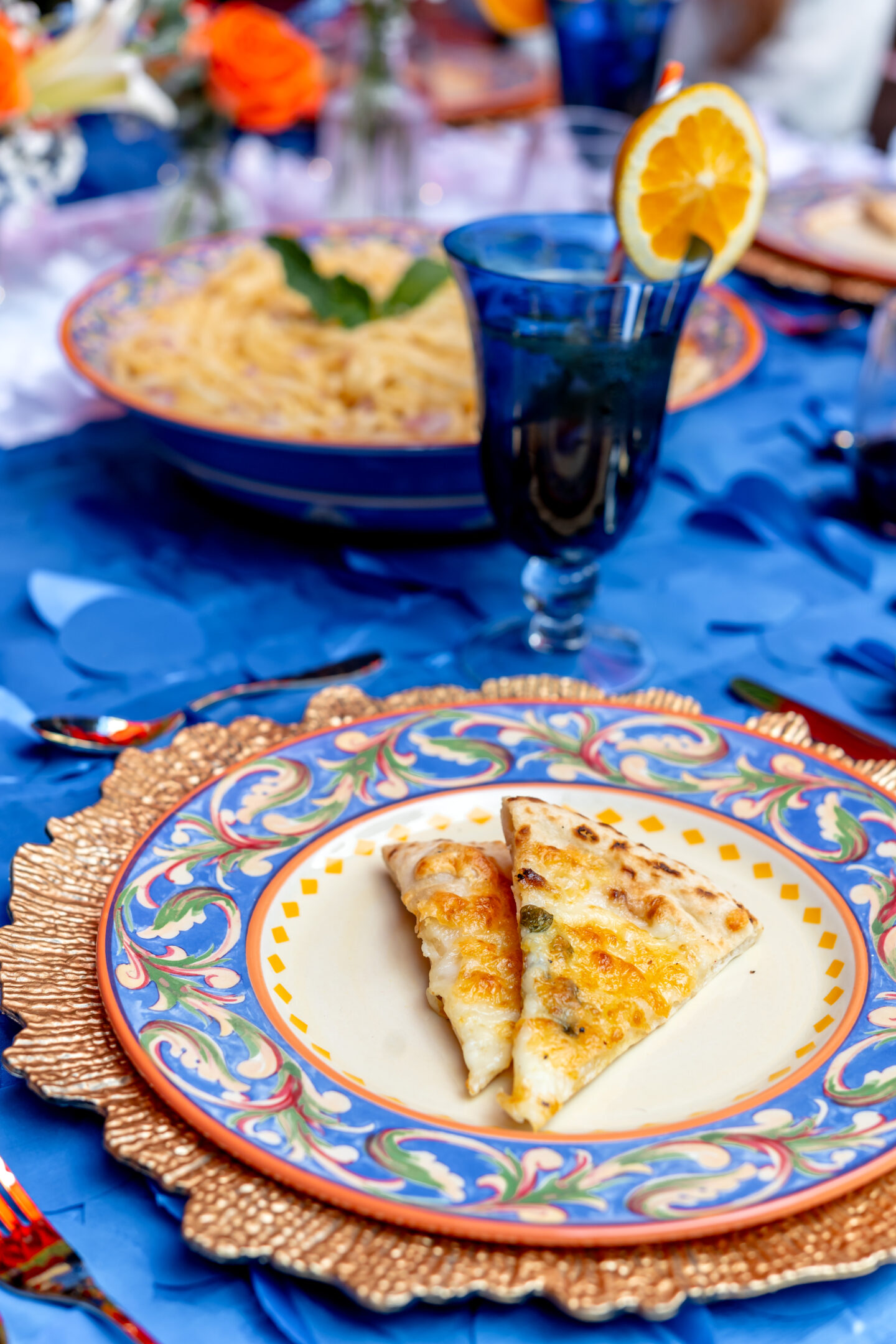 Amalfi Coast Themed Party. Pfaltzgraff Villa della Luna Collection.