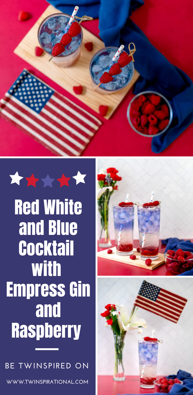 Red, White and Blue Cocktail. Memorial Day Cocktail. 