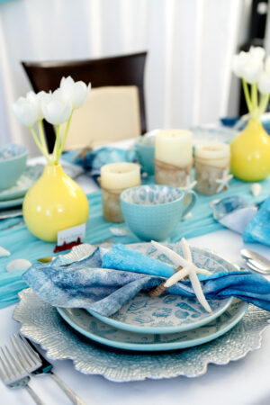 Sail Away with 10 Stunning Nautical Theme Party Ideas Featuring the Pfaltzgraff Venice Collection