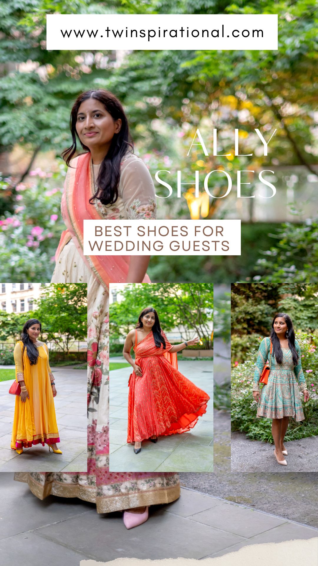 The Ultimate Guide to Indian Wedding Guest Dresses and Shoes: 6 Stylish Ways to Wear Ally Shoes This Wedding Season Indian Wedding Guest Dresses. Ally Shoes.