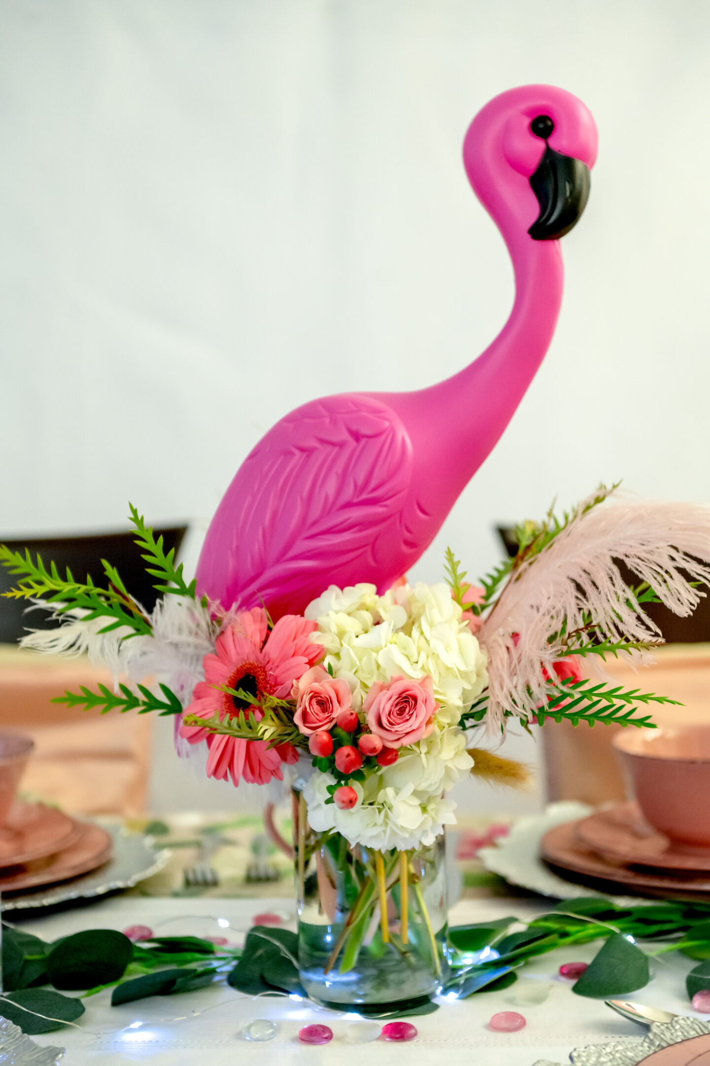 Tropical Party Ideas. Flamingo Decor.
