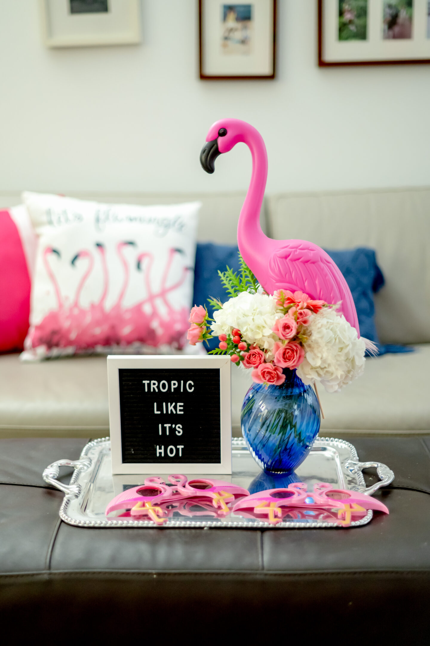 Tropical Party Ideas. Flamingo Decor.