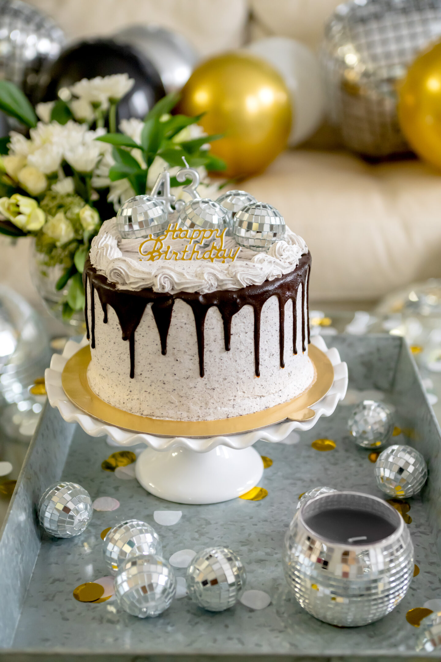 Disco Birthday Party. Disco Birthday Cake. 