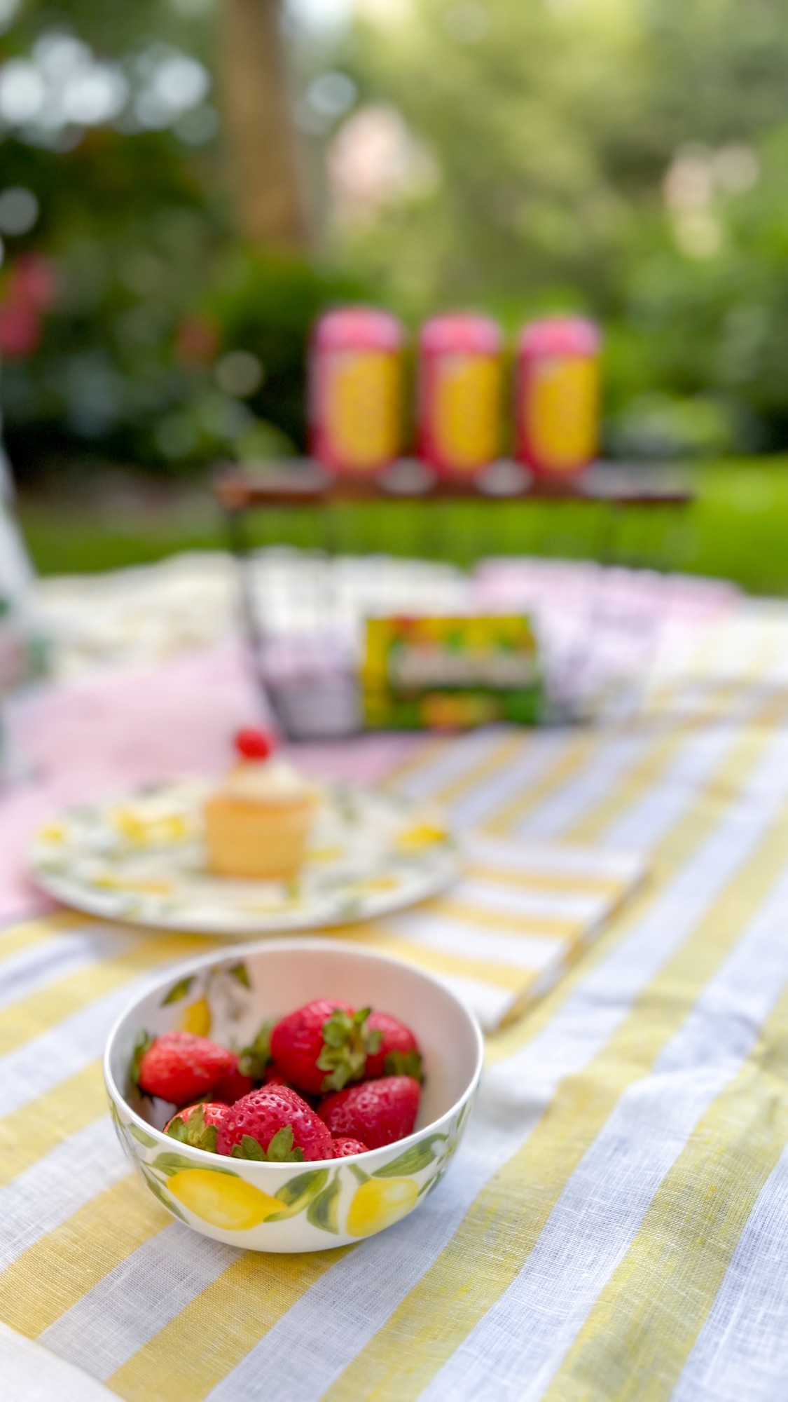 Pink Lemonade Party Ideas. Pink and Yellow Picnic. Solino Home. Mikasa Lemon. 