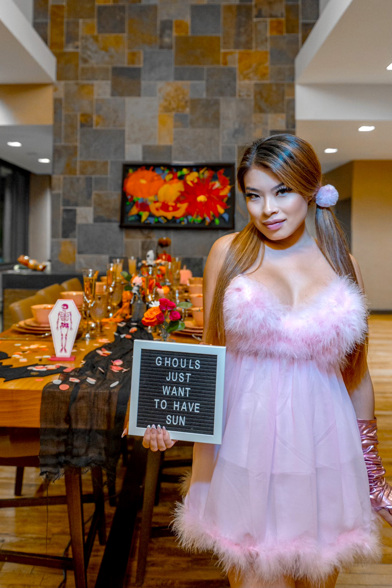 15 Stunning Summerween Party Ideas to Unleash the Spooky Summer Vibes Summerween Party Ideas. Femmebot costume.