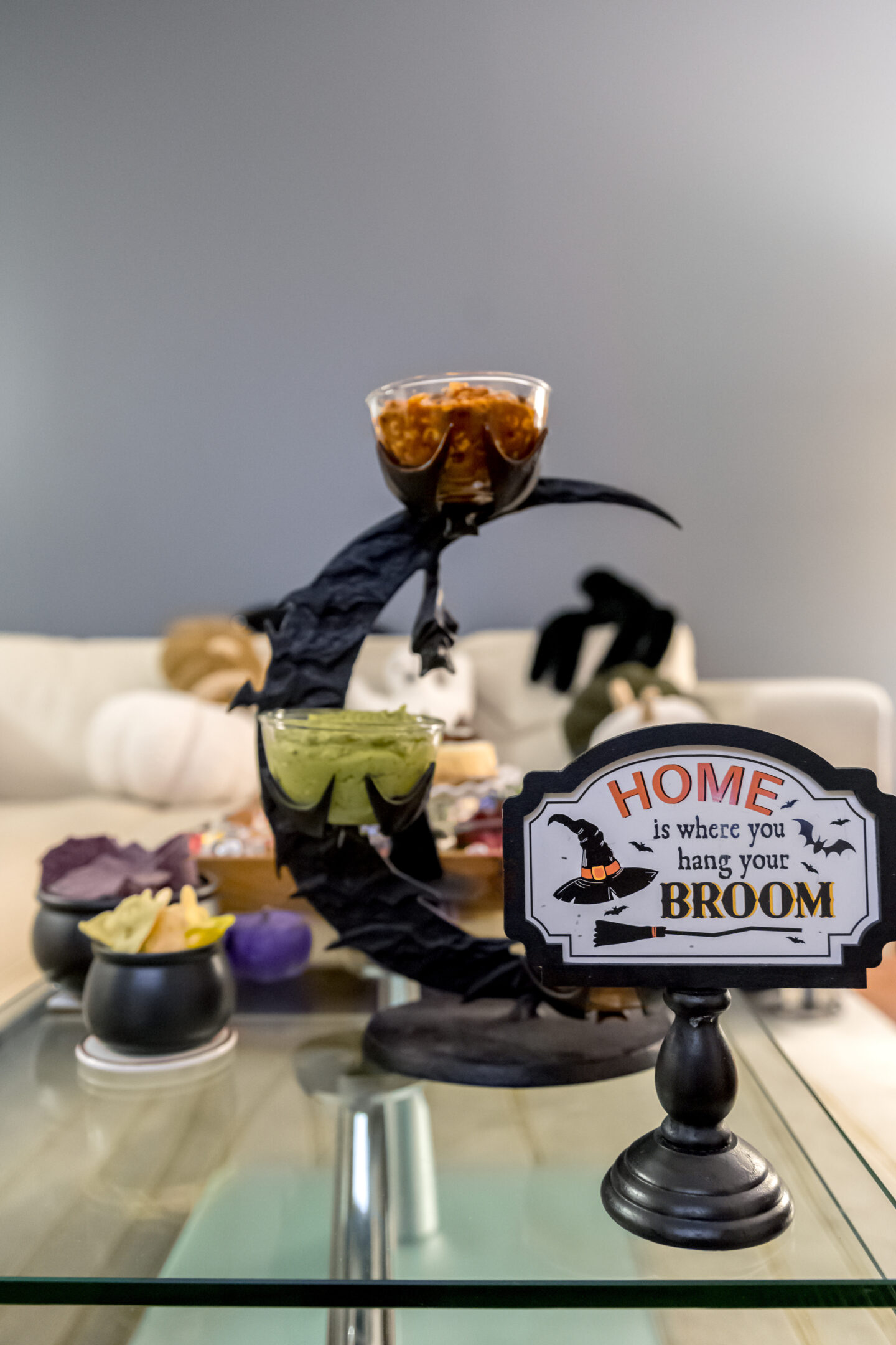 Spooky Halloween Witch Decor. Season of the Witch Party Ideas.