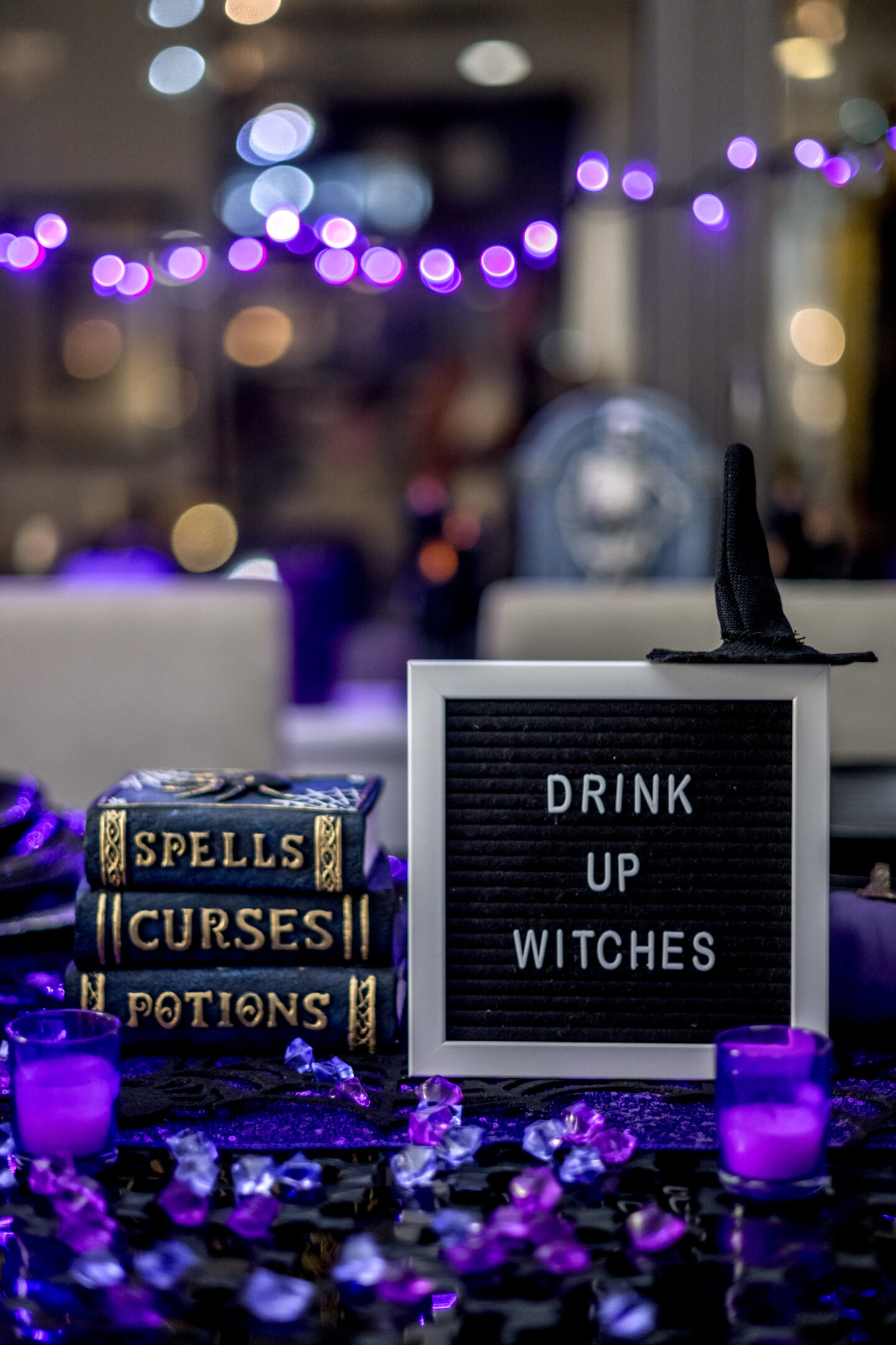 Spooky Halloween Witch Decor. Season of the Witch Party Ideas.
