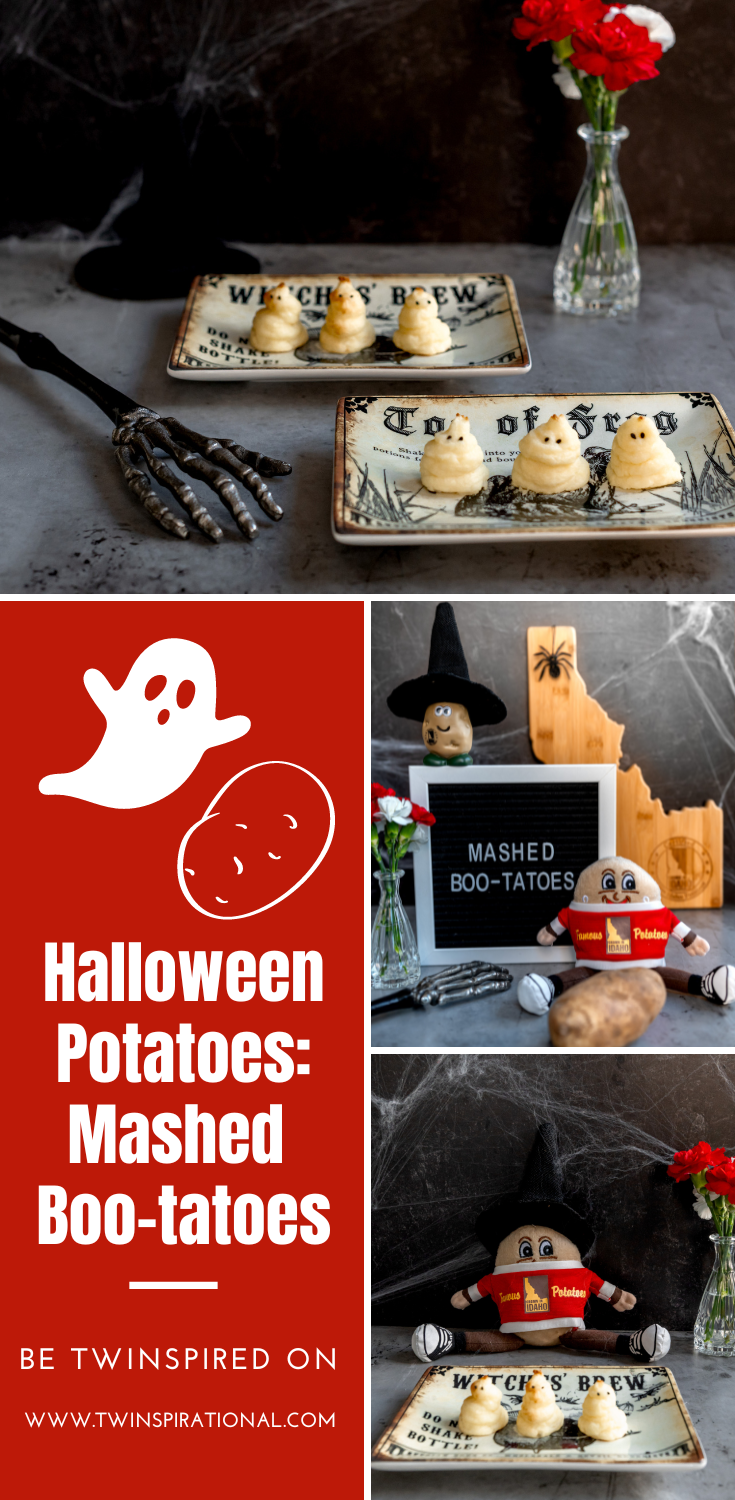 Spooktacular Halloween Potatoes: Delicious 7-Ingredient Mashed Boo-tatoes. Idaho Potatoes. 