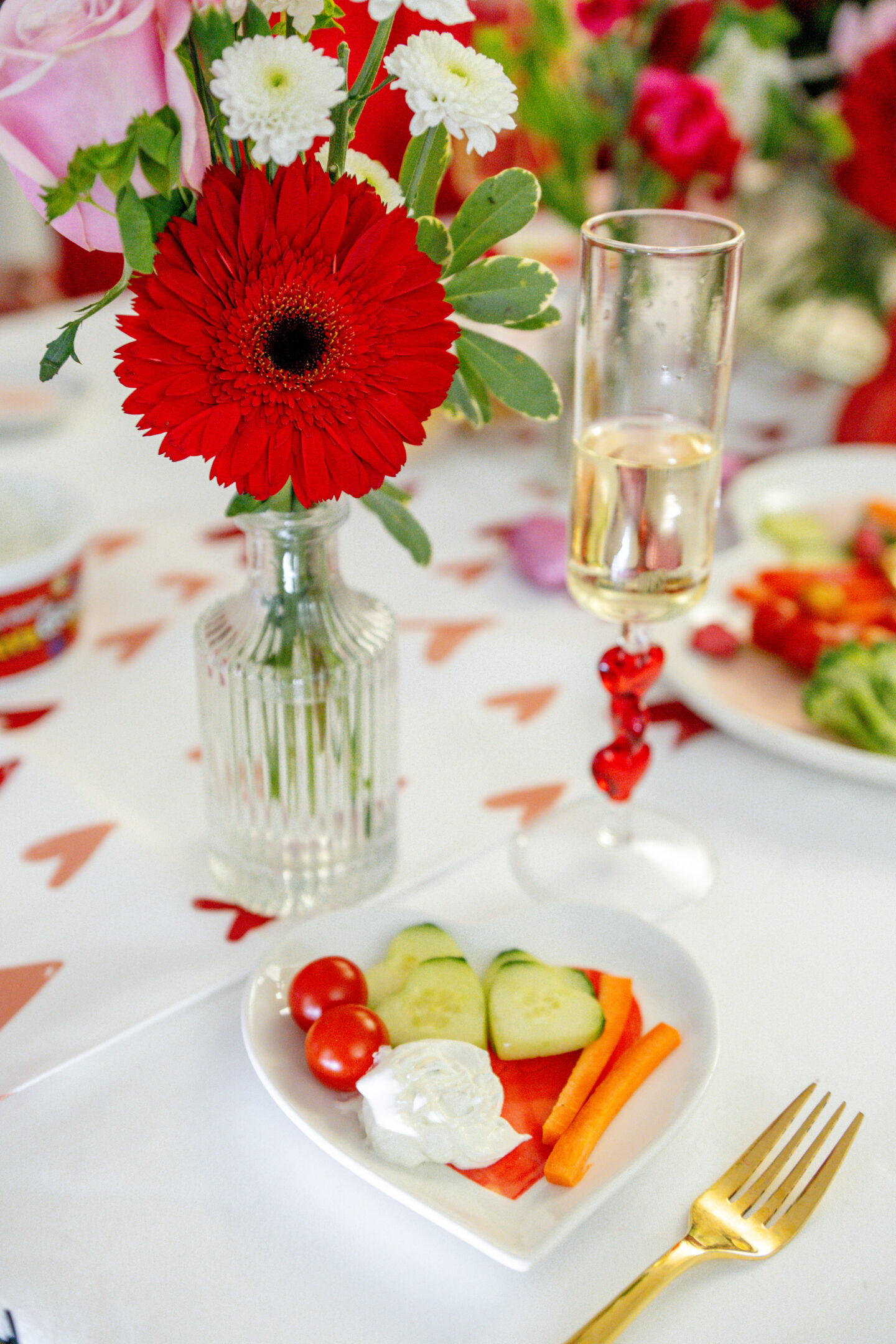 Valentine's Day Activities. Dips and Chicks. Valentine's Day tablescape. Valentine's Day party. Galentine's Day party. 