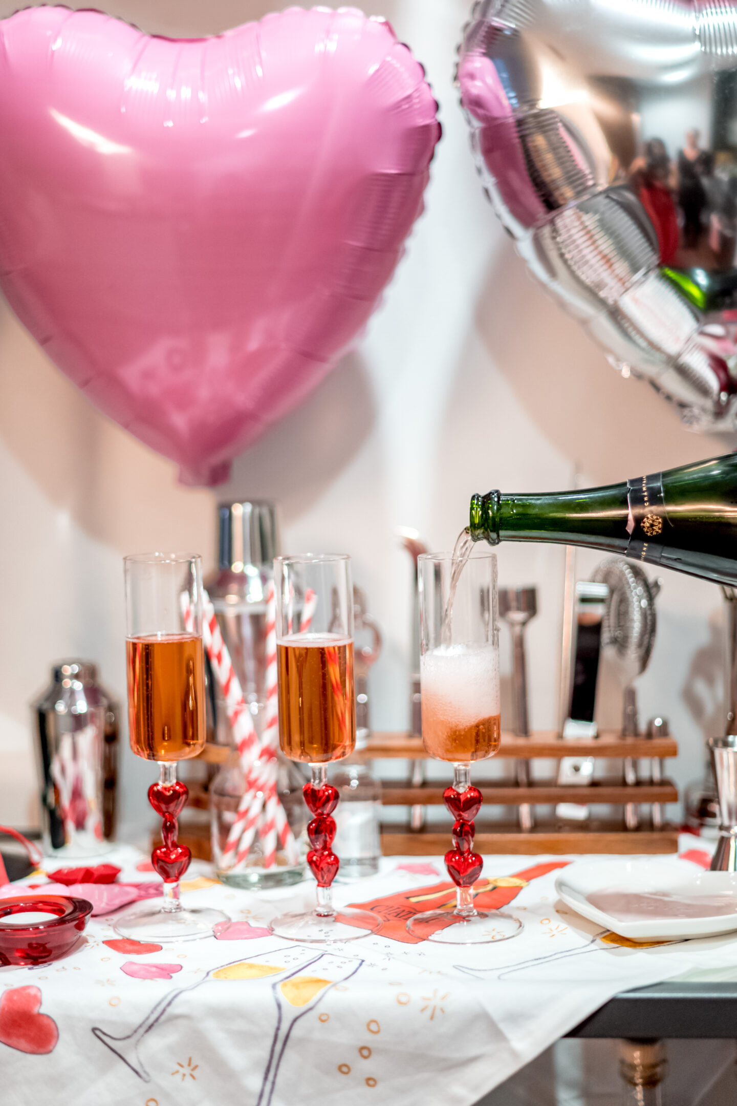 7 Irresistible Ways to Celebrate with Heart Shaped Pizza for Valentine's Day Valentine's Day party. Heart Shaped Pizza for Valentine's Day. Valentine's Day bar cart.