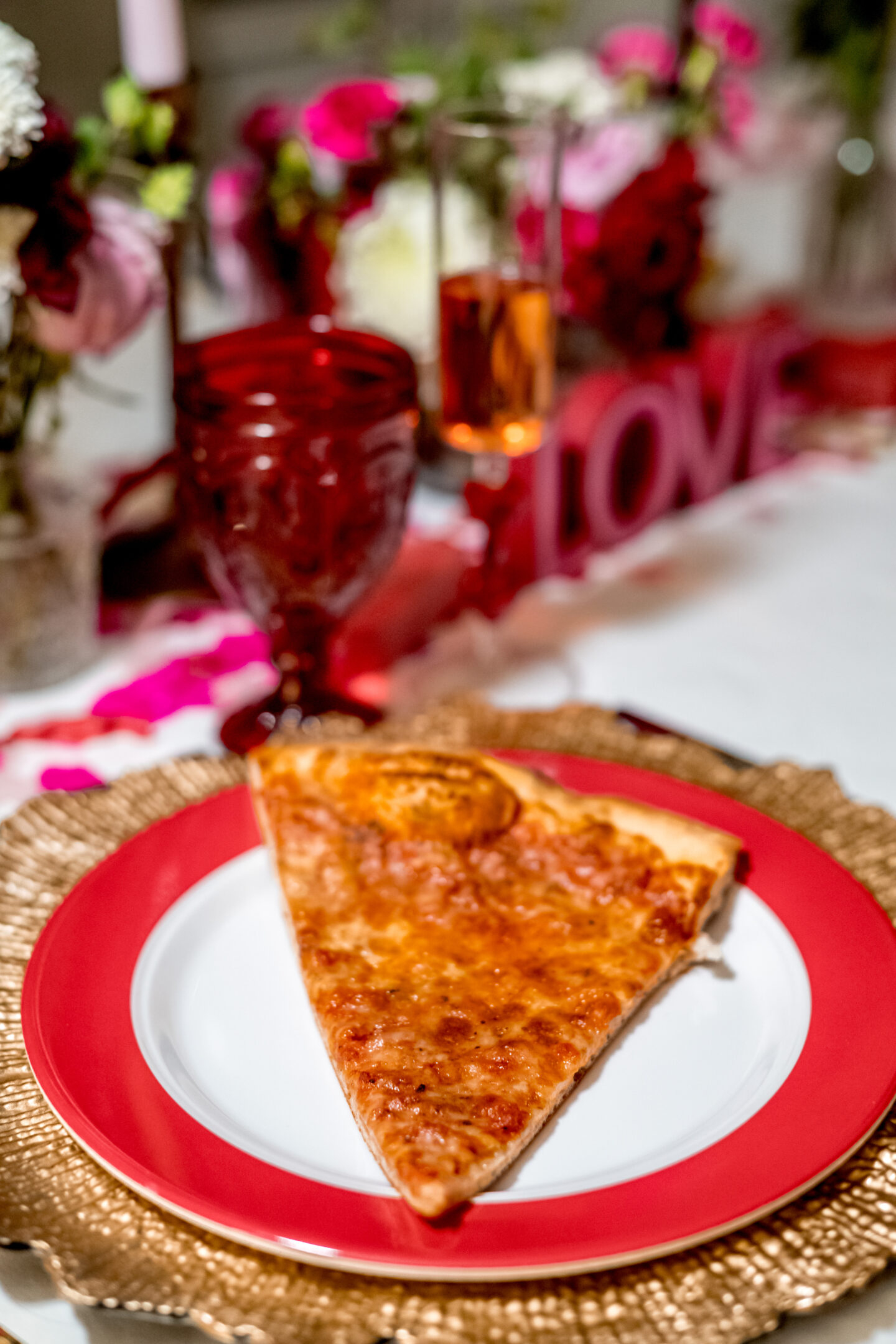 7 Irresistible Ways to Celebrate with Heart Shaped Pizza for Valentine's Day Valentine's Day party. Heart Shaped Pizza for Valentine's Day. Valentine's Day tablescape.