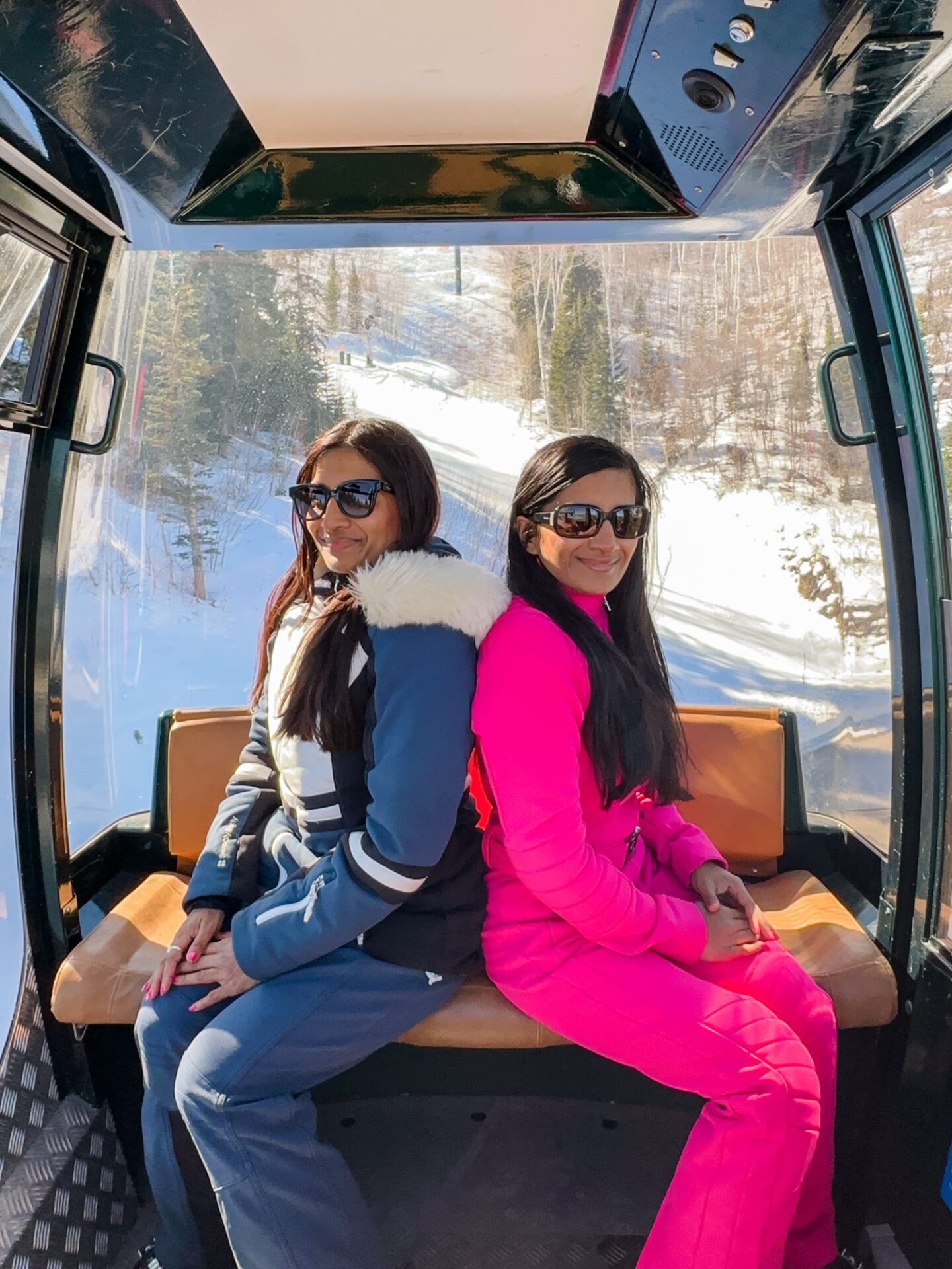 twins after weight loss in Ski Gondola 