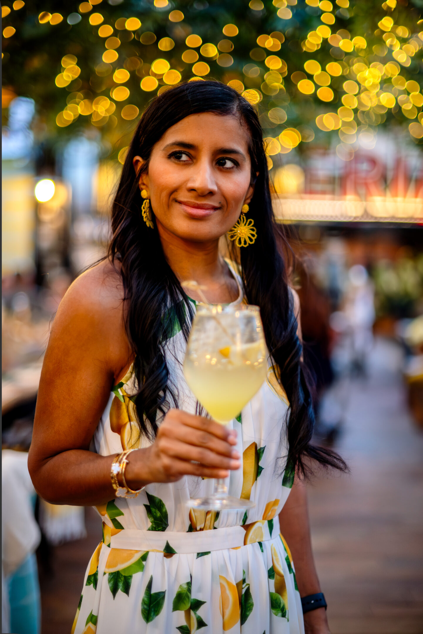 Best NYC Summer Restaurants Eataly Lady with Limonchello
