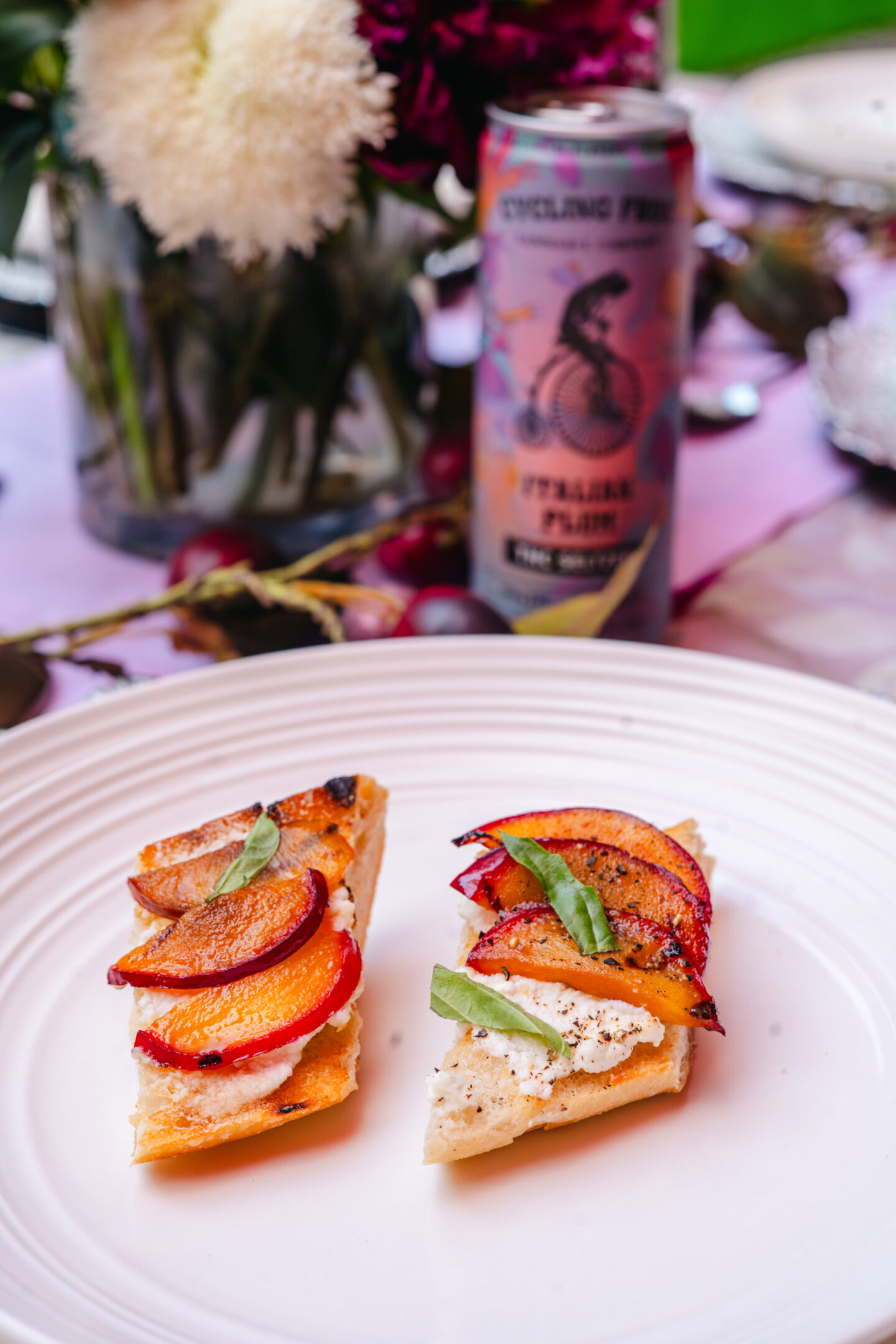 Best Ideas for an Italian Dinner Party: Delicious 4 Course Plum Dinner Party Ideas for an Italian dinner party: Plum Crostini