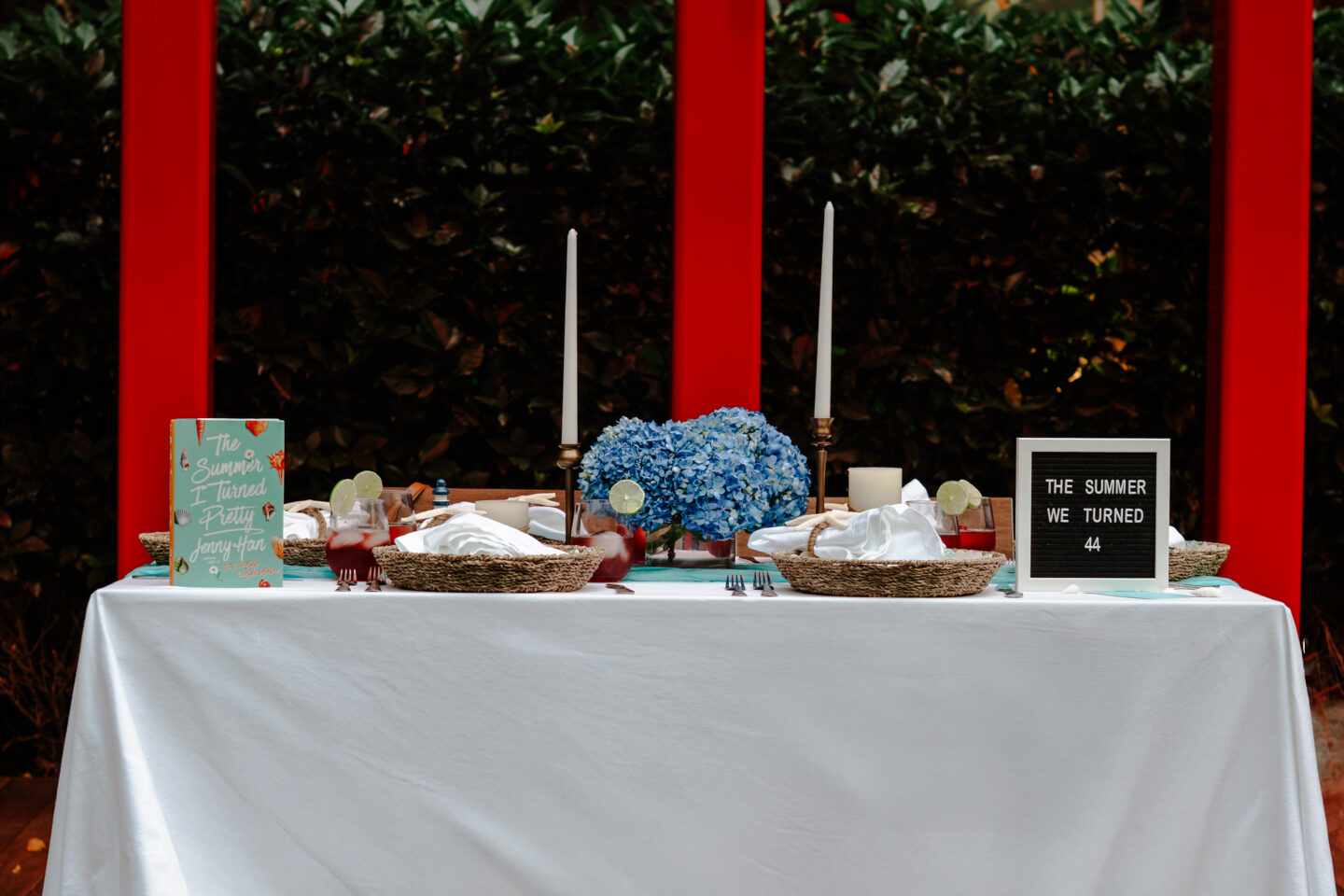 Summer I Turned Pretty Party tablescape
