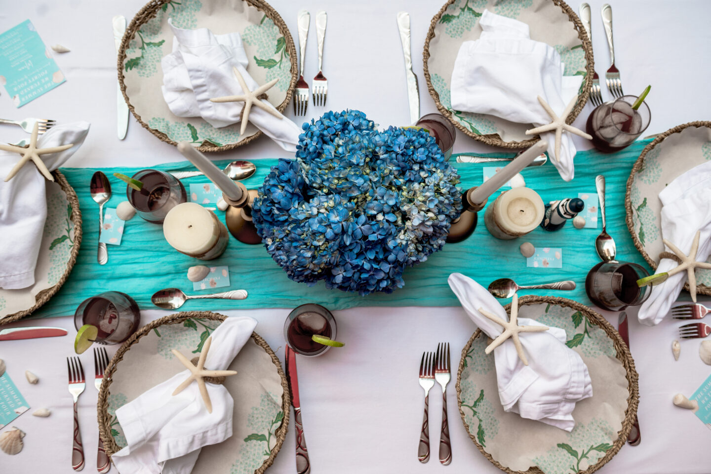 Summer I Turned Pretty Party tablescape