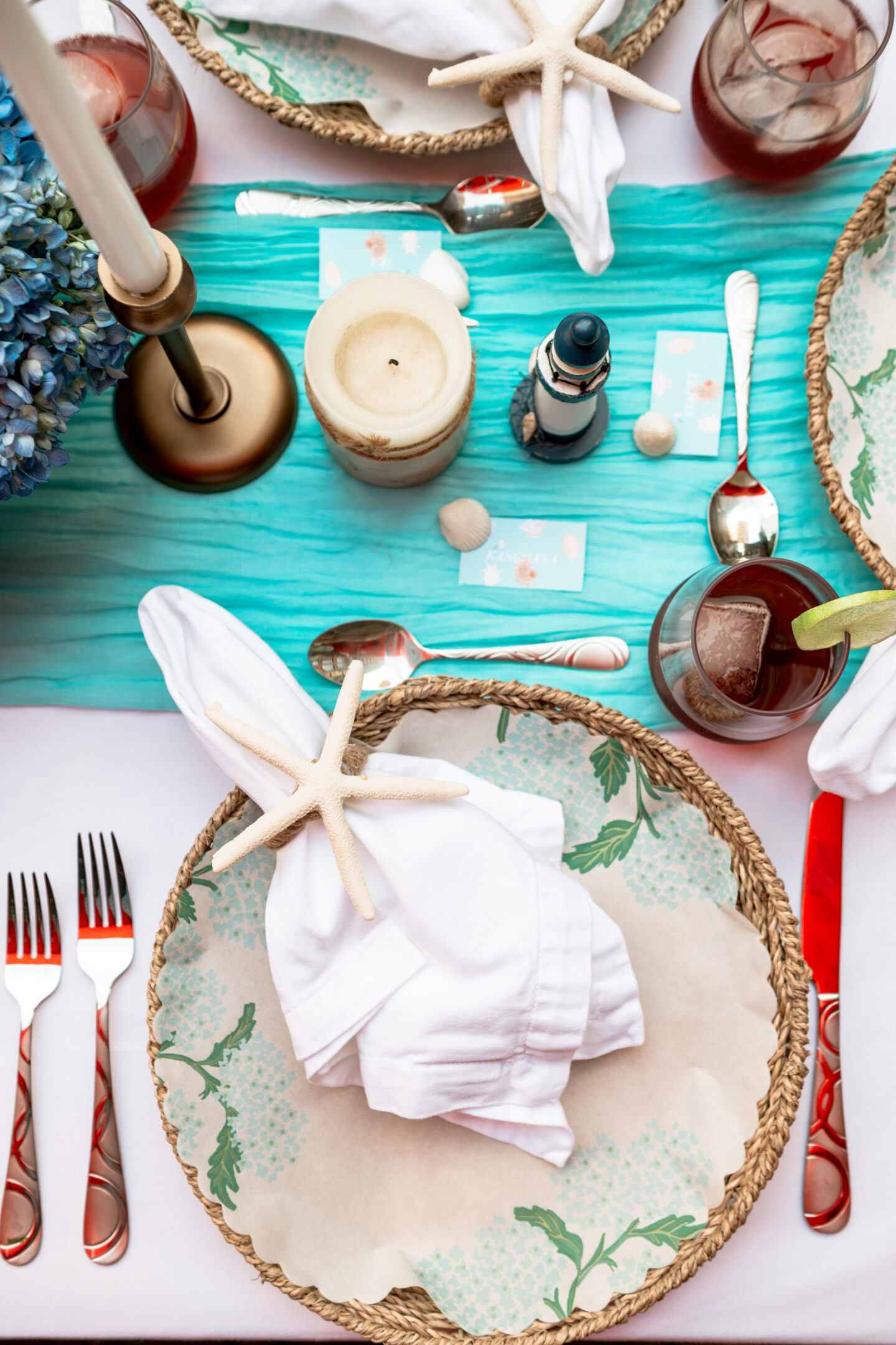 Summer I Turned Pretty Party tablescape