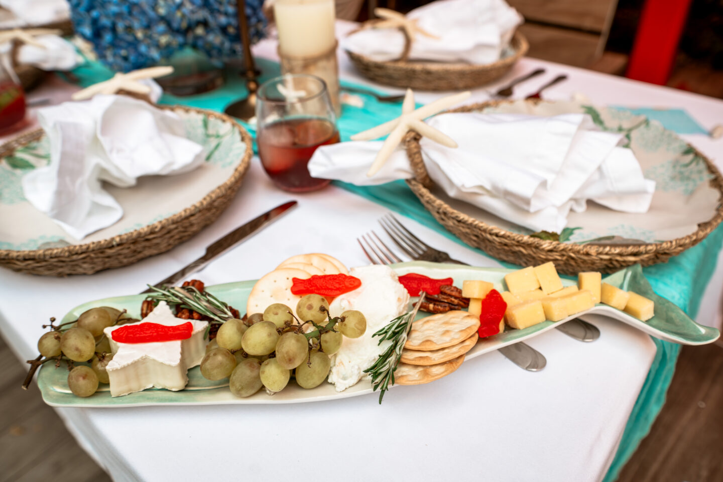 Summer I Turned Pretty Party nautical cheese board 