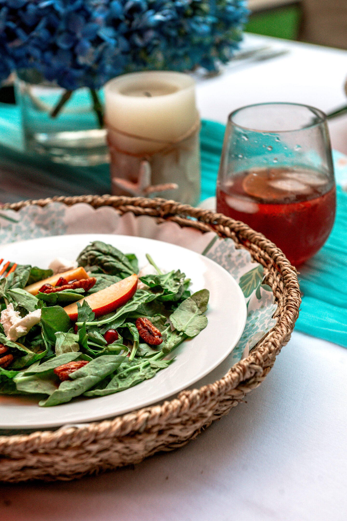 Summer I Turned Pretty Party peach salad