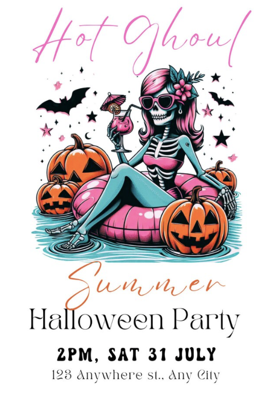 Summerween Party Invite